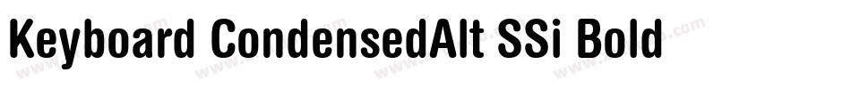 Keyboard CondensedAlt SSi Bold Condensed Alternate字体转换
